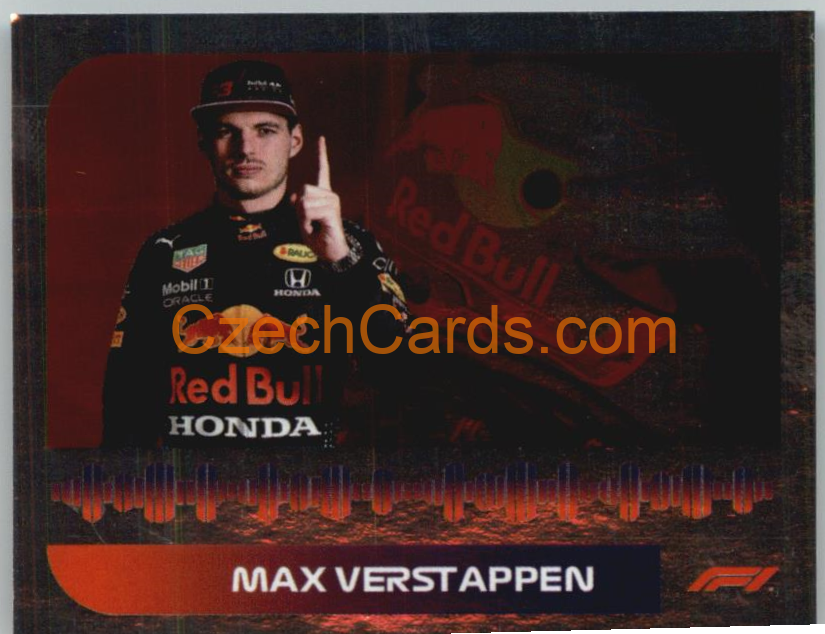 Max Verstappen 2021 Topps Formula 1 sticker foil #36
