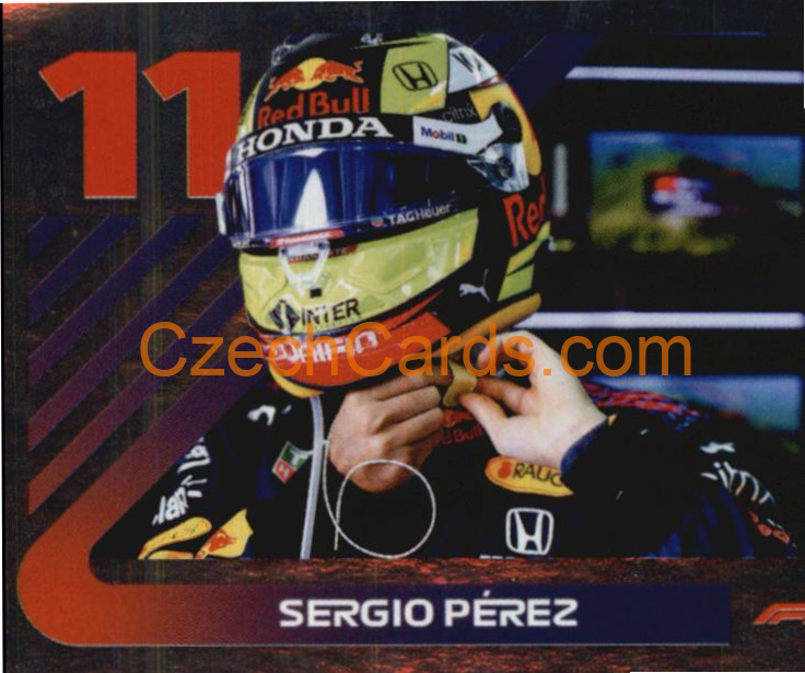 Sergio Perez 2021 Topps Formula 1 sticker foil #44