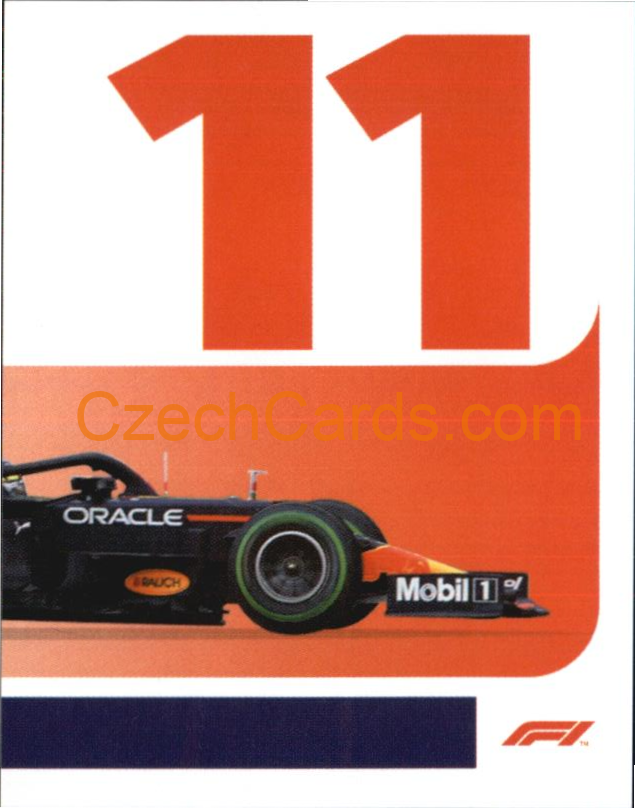 Red Bull Sergio Perez 2/2 2021 Topps Formula 1 sticker #48