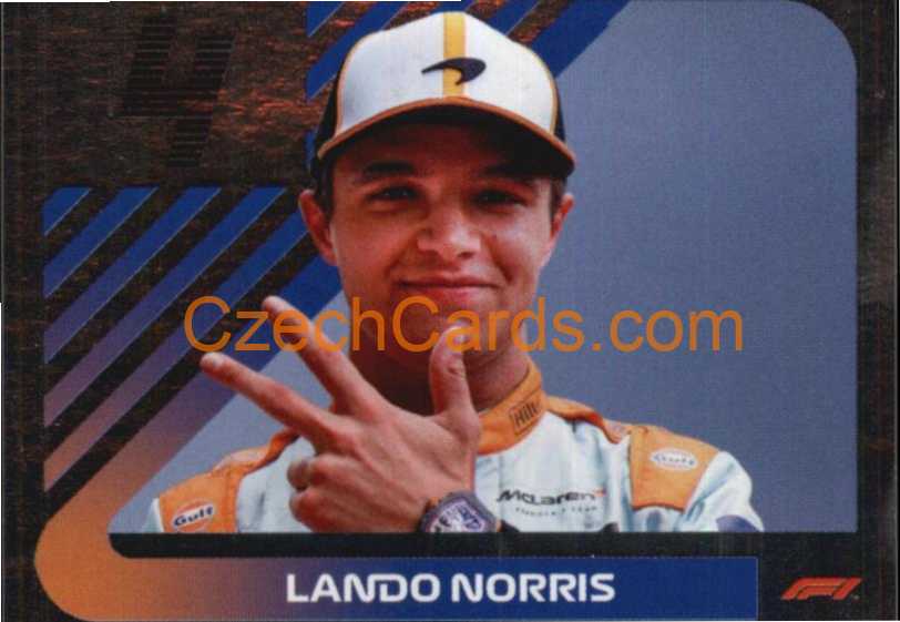Lando Norris 2021 Topps Formula 1 sticker Foil #54