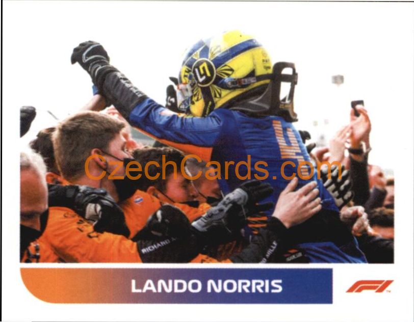 Lando Norris 2021 Topps Formula 1 sticker #55