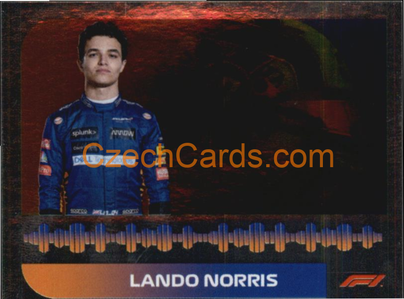 Lando Norris 2021 Topps Formula 1 sticker foil #56
