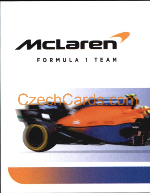 McLaren Lando Norris 1/2 2021 Topps Formula 1 sticker #57