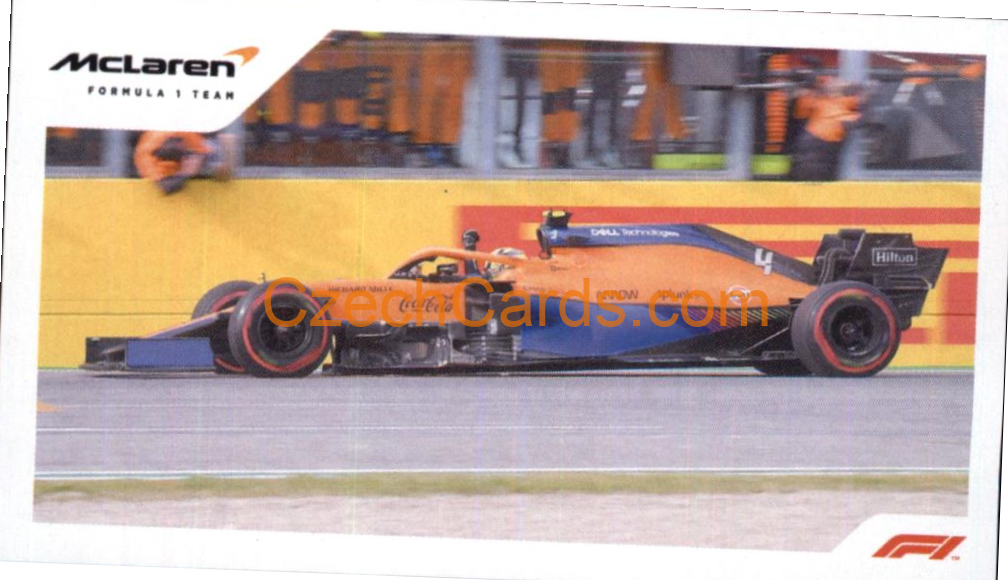 McLaren Lando Norris 2021 Topps Formula 1 sticker #59