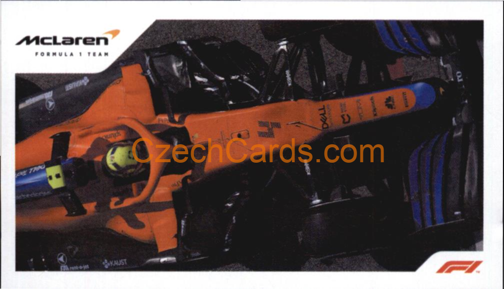 McLaren Lando Norris 2021 Topps Formula 1 sticker #62