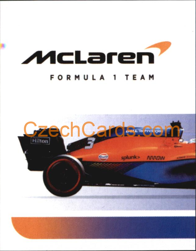 McLaren Daniel Ricciardo 1/2 2021 Topps Formula 1 sticker #67