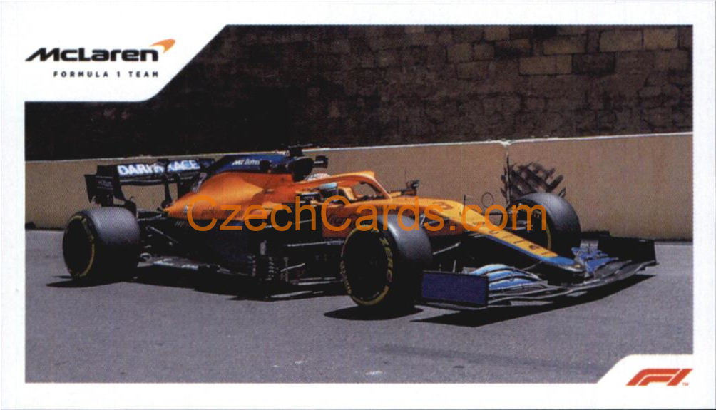 McLaren Daniel Ricciardo 2021 Topps Formula 1 sticker #71