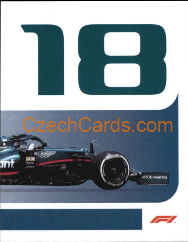 Aston Martin Lance Stroll 2/2 2021 Topps Formula 1 sticker #78