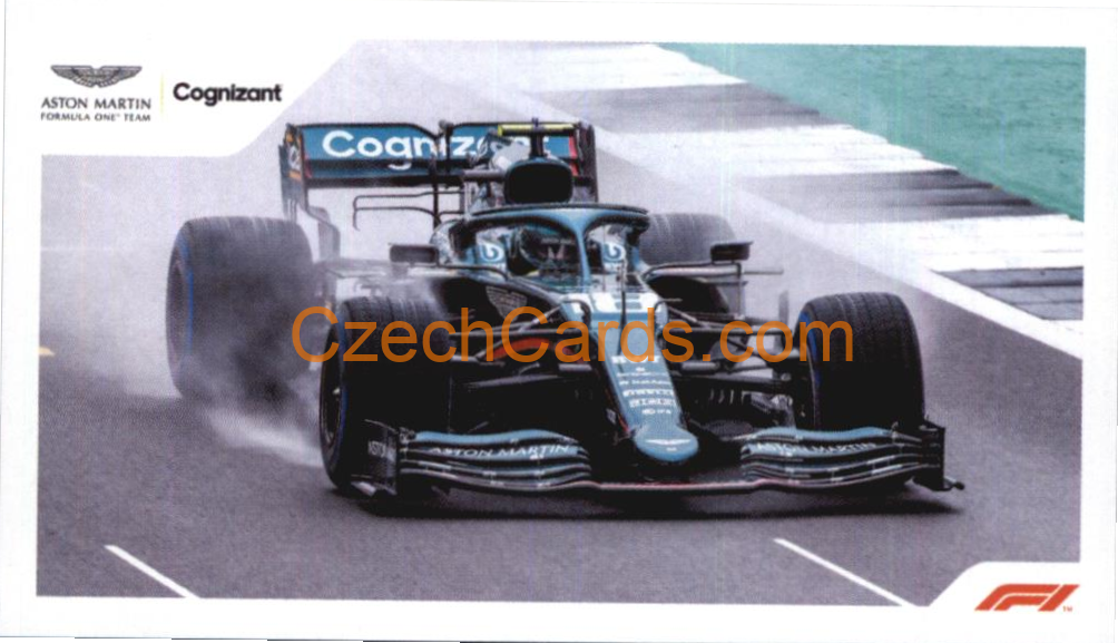 Aston Martin Lance Stroll 2021 Topps Formula 1 sticker #79