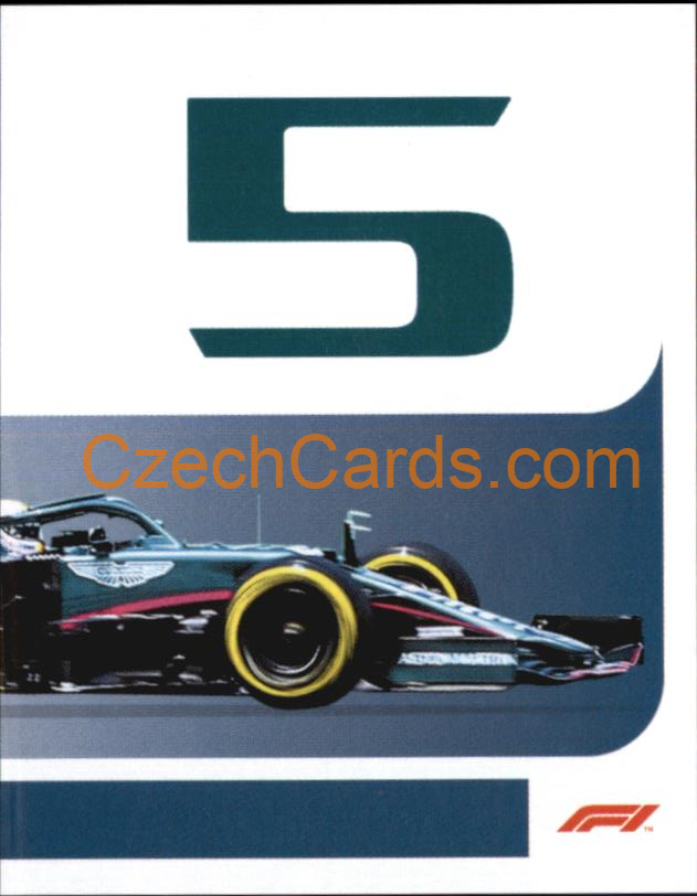 Aston Martin Sebastian Vettel 2/2 2021 Topps Formula 1 sticker #88