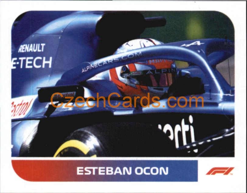 Esteban Ocon 2021 Topps Formula 1 sticker #95
