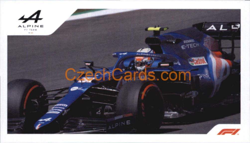 Alpine Esteban Ocon 2021 Topps Formula 1 sticker #100