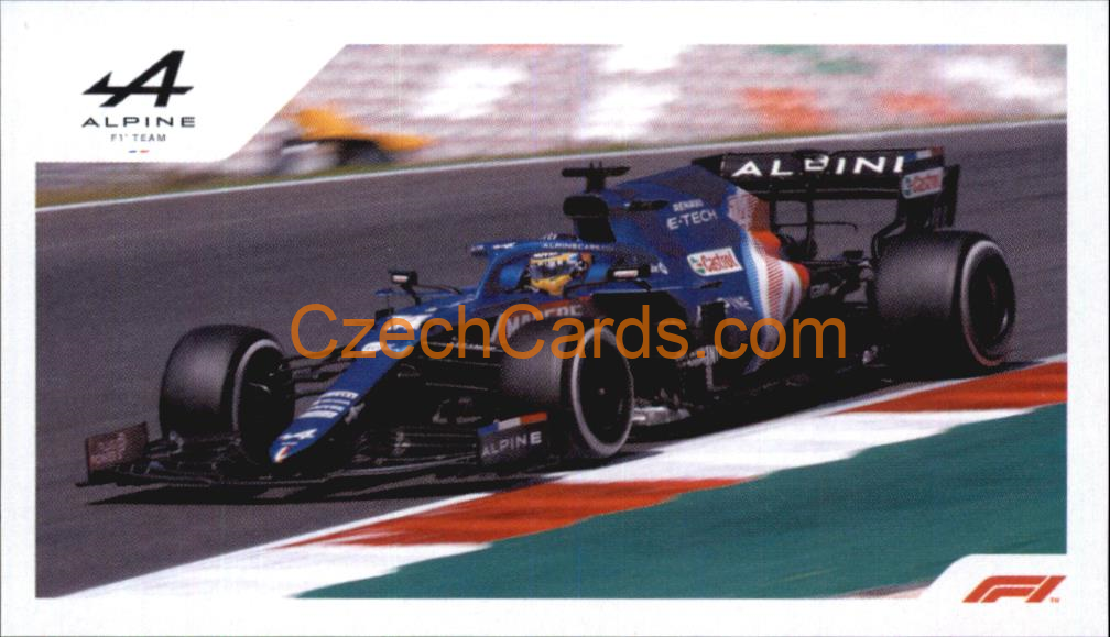 Alpine Fernando Alonso 2021 Topps Formula 1 sticker #110