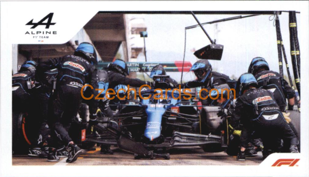Alpine Fernando Alonso 2021 Topps Formula 1 sticker #111