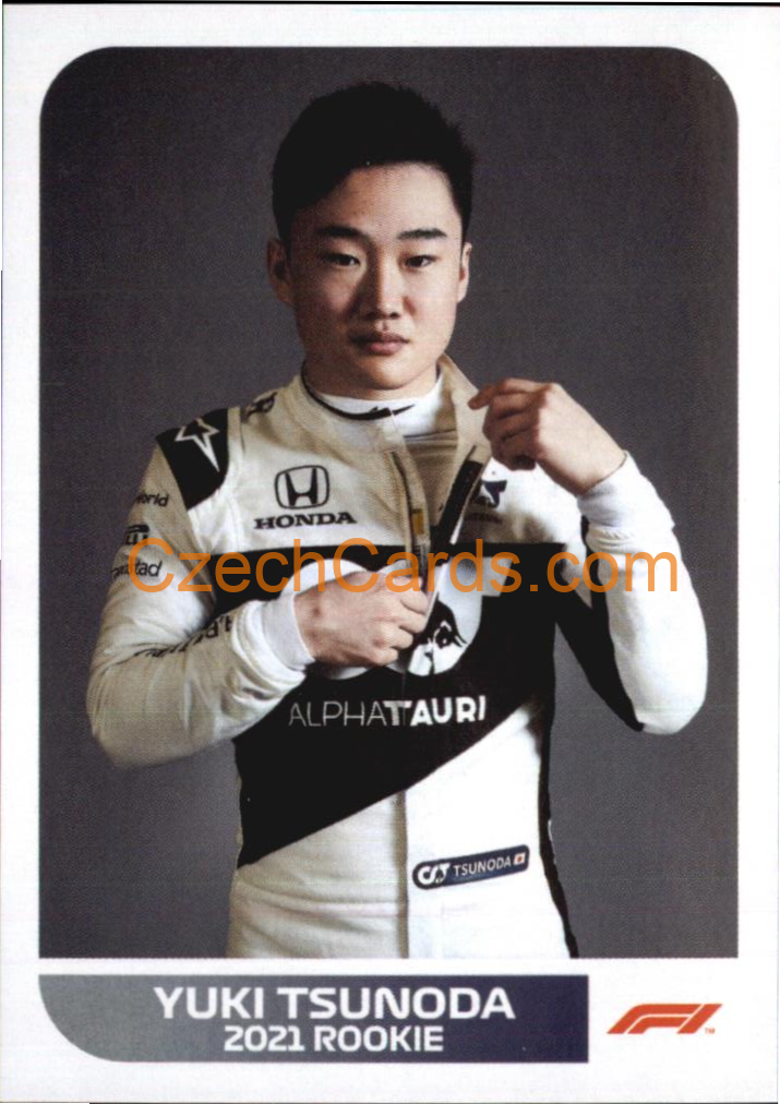 Yuki Tsunoda (2021 Rookie) 2021 Topps Formula 1 sticker XL #118