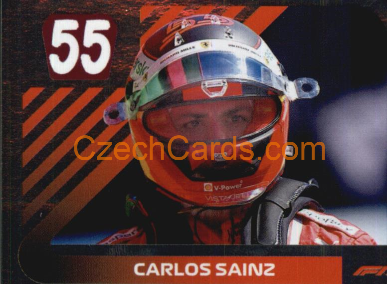 Carlos Sainz 2021 Topps Formula 1 sticker Foil #122