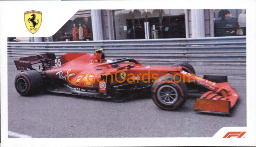 Ferrari Carlos Sainz 2021 Topps Formula 1 sticker #128