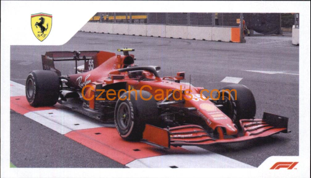 Ferrari Carlos Sainz 2021 Topps Formula 1 sticker #130