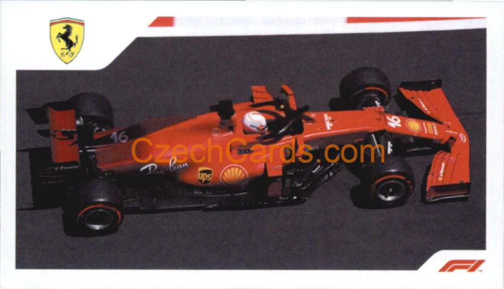 Ferrari Charles Leclerc 2021 Topps Formula 1 sticker #140