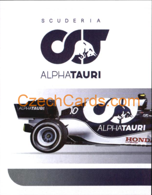 Alpha Tauri Pierre Gasly 1/2 2021 Topps Formula 1 sticker #145