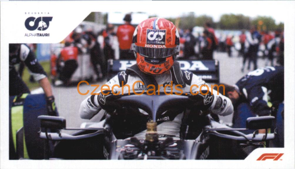 Alpha Tauri Pierre Gasly 2021 Topps Formula 1 sticker #148