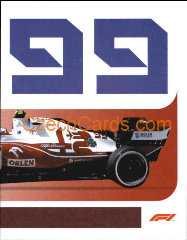 Alfa Romeo Antonio Giovinazzi 2/2 2021 Topps Formula 1 sticker #176
