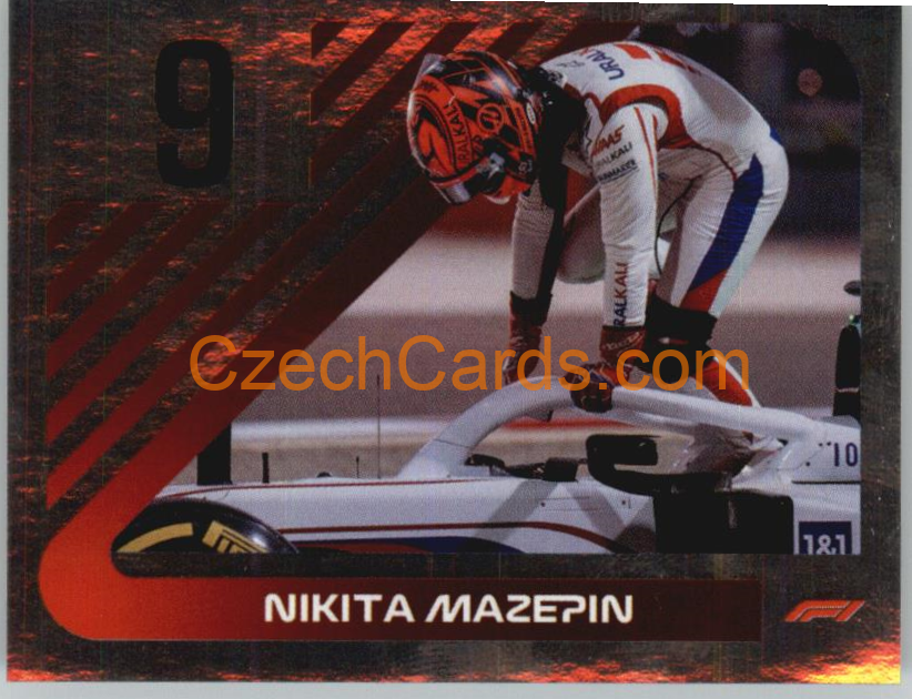 Nikita Mazepin 2021 Topps Formula 1 sticker Foil #192