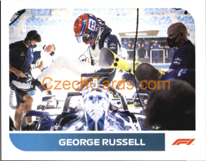 George Russell 2021 Topps Formula 1 sticker #203