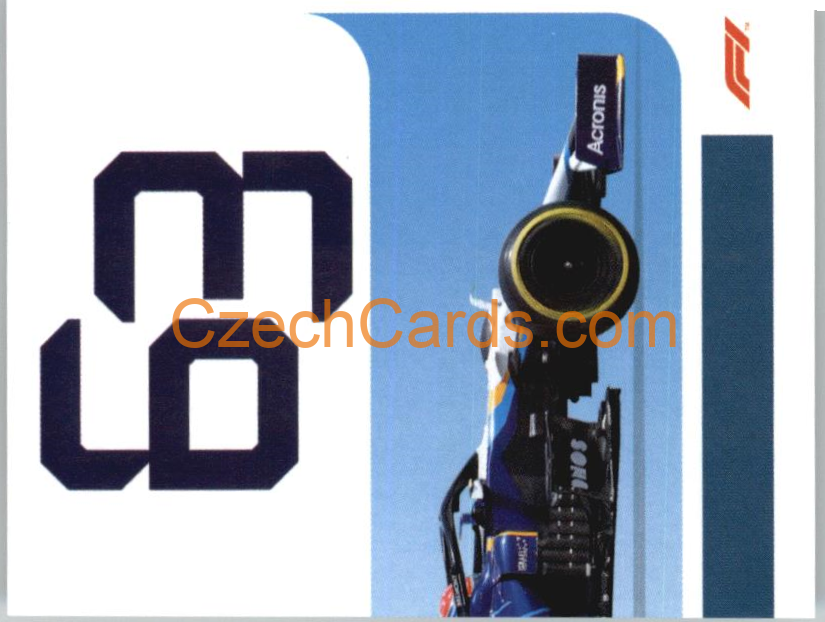 Williams George Russell 2/2 2021 Topps Formula 1 sticker #206