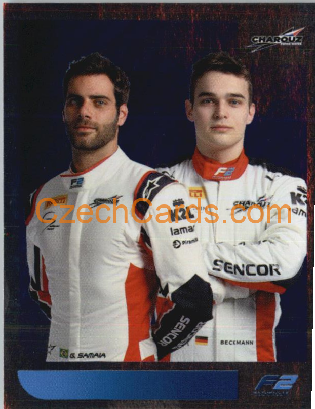 Samaia / Beckham 2021 Topps Formula 1 sticker Foil #228