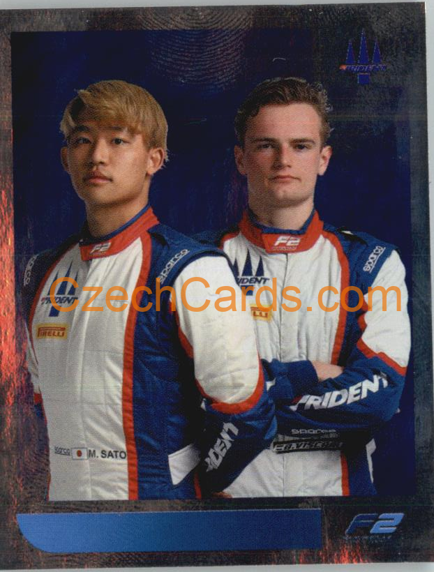 Sato / Viscaal 2021 Topps Formula 1 sticker Foil #232