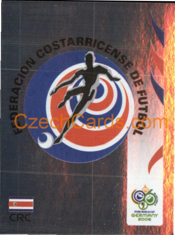 Team Emblem Costa Rica 2006 Panini FIFA WC Germany sticker metal #37