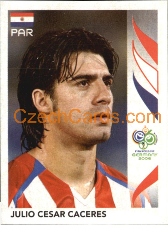 Julio Cesar Caceres 2006 Panini FIFA WC Germany sticker #115
