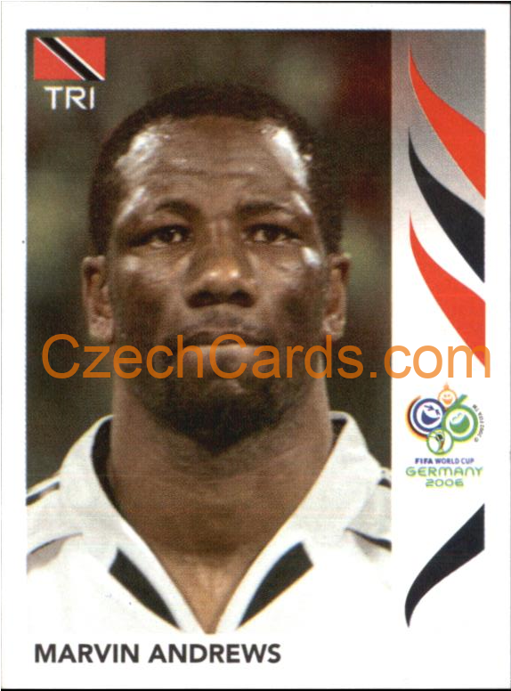 Marvin Andrews 2006 Panini FIFA WC Germany sticker #134