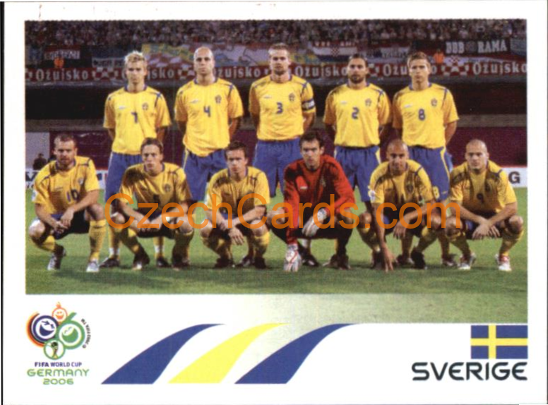 Team Photo Sverige 2006 Panini FIFA WC Germany sticker #150