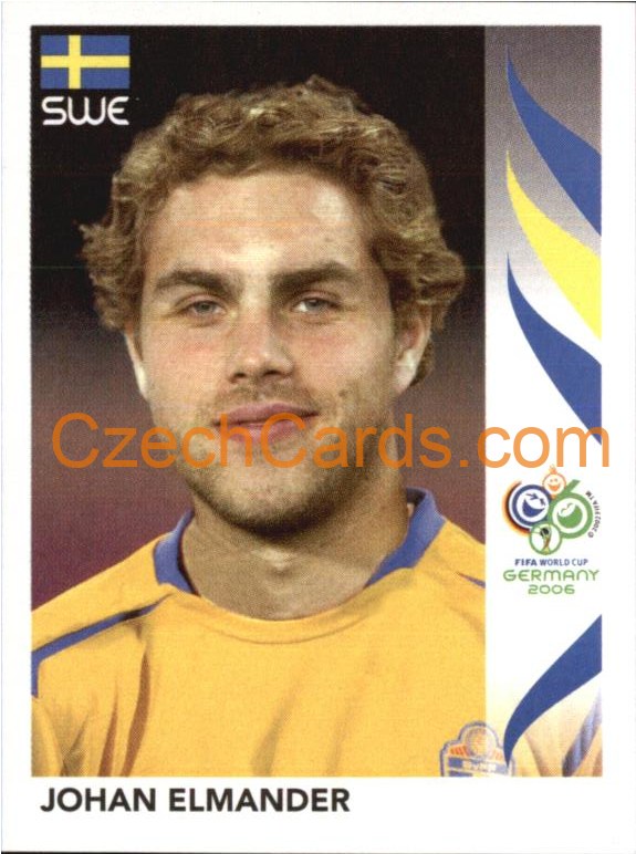 Johan Elmander 2006 Panini FIFA WC Germany sticker #164