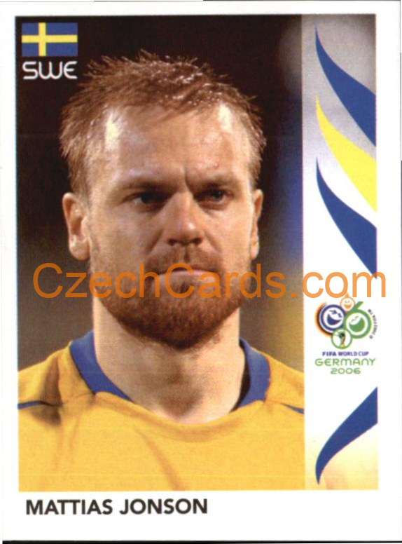 Mattias Jonson 2006 Panini FIFA WC Germany sticker #167