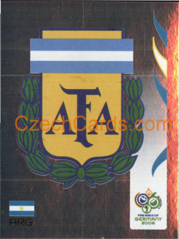 Team Emblem Argentina 2006 Panini FIFA WC Germany sticker metal #170