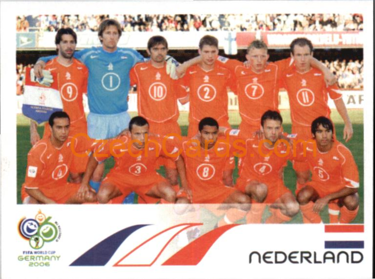 Team Photo Nederland 2006 Panini FIFA WC Germany sticker #226