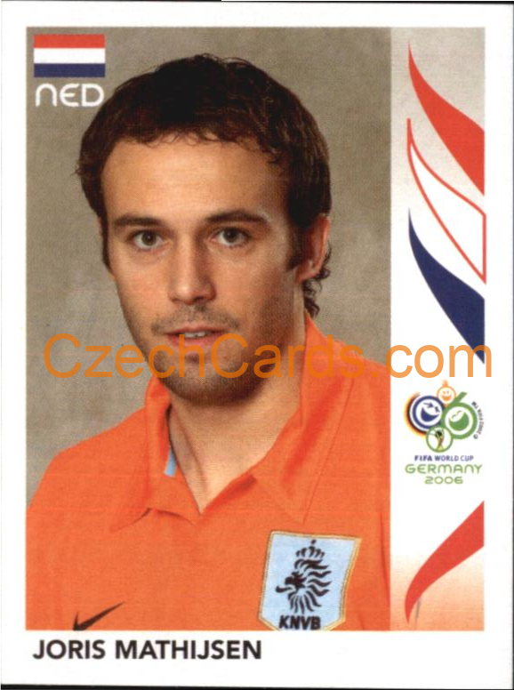 Joris Mathijsen 2006 Panini FIFA WC Germany sticker #231
