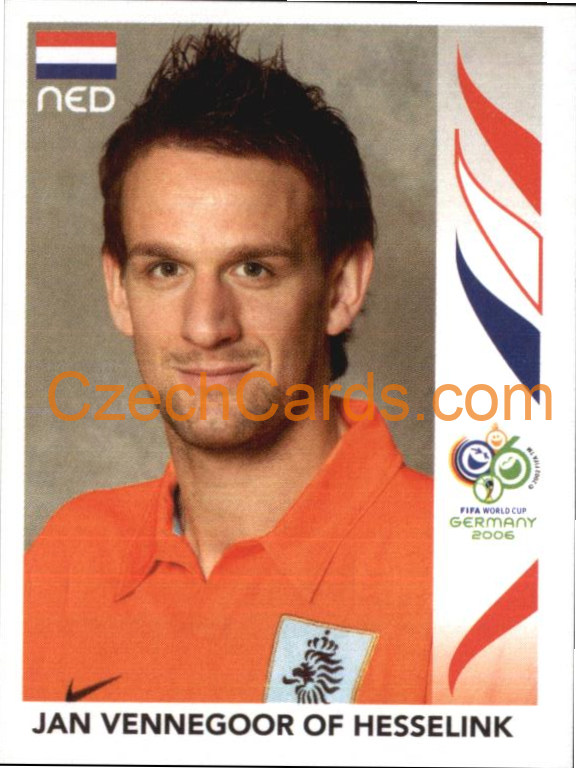 Jan Vennegoor Of Hesselink 2006 Panini FIFA WC Germany sticker #243