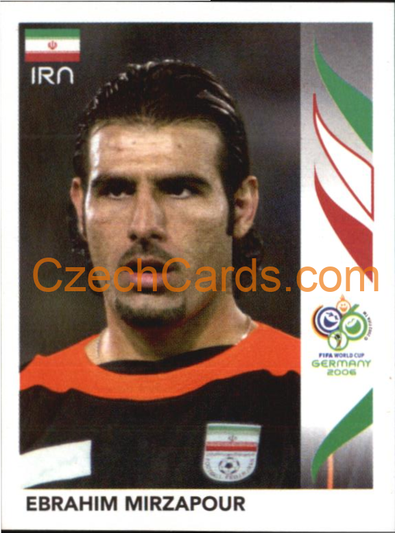 Ebrahim Mirzapour 2006 Panini FIFA WC Germany sticker #265