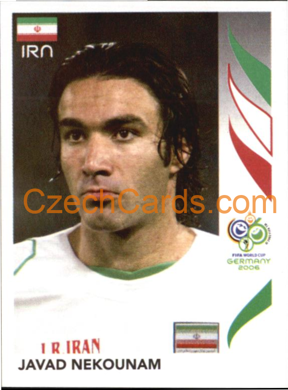 Javad Nekounam 2006 Panini FIFA WC Germany sticker #269