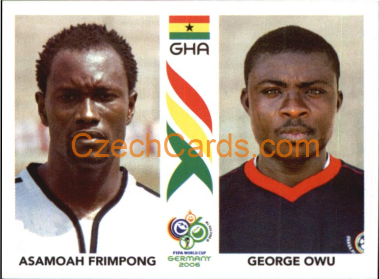 Asamoah Frimpong/George Owu 2006 Panini FIFA WC Germany sticker #320
