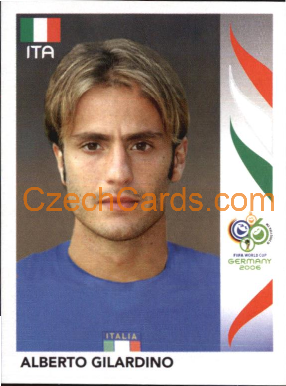 Alberto Gilardino 2006 Panini FIFA WC Germany sticker #336