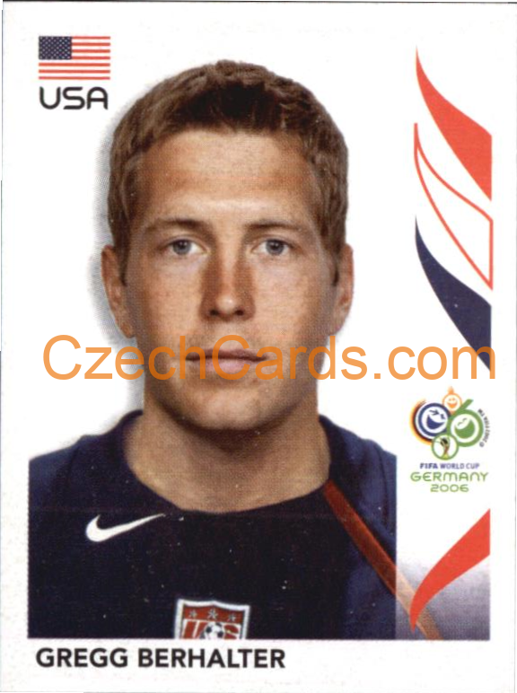Gregg Berhalter 2006 Panini FIFA WC Germany sticker #343