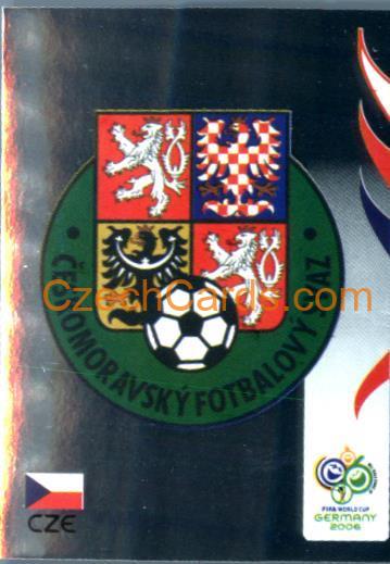 Team Emblem Ceska Republika 2006 Panini FIFA WC Germany sticker metal #360