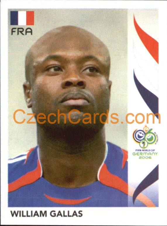 William Gallas 2006 Panini FIFA WC Germany sticker #458