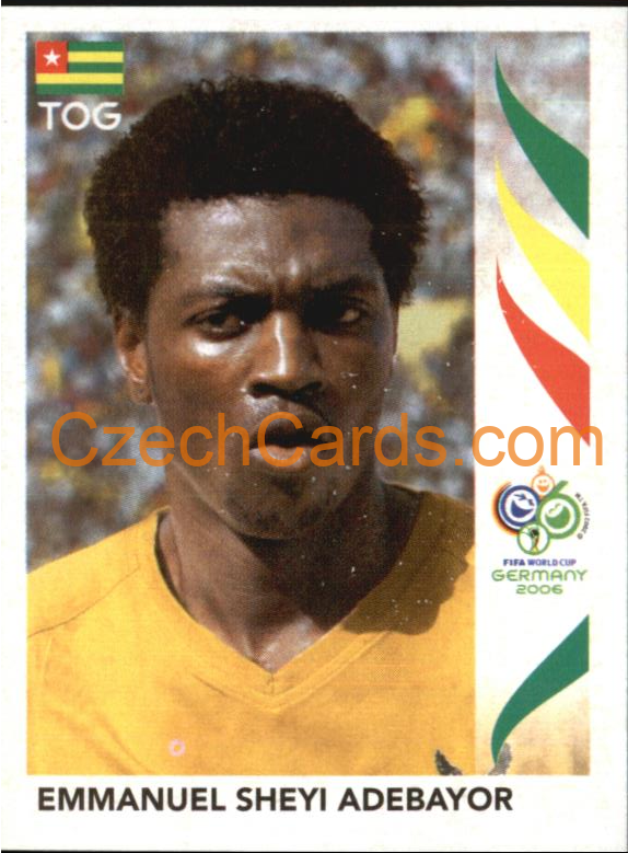 Emmanuel Sheyi Adebayor 2006 Panini FIFA WC Germany sticker #527