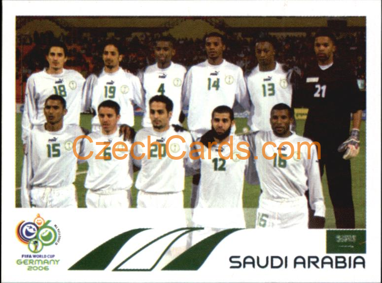 Team Photo Saudi Arabia 2006 Panini FIFA WC Germany sticker #588